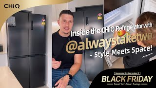 CHiQ Global | Inside the CHiQ Refrigerator with @alwaystaketwo – Style Meets Space!