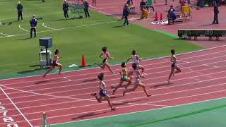 2017 東北高校新人陸上 女子 100m 予選2組