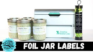 DIY Foiled Jar Labels