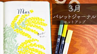 【 バレットジャーナル 】 3 月のセットアップ  | March 2020 Bullet Journal Setup | PLAN WITH ME