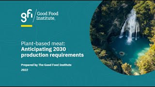 Anticipating 2030 production requirements for plant-based meat
