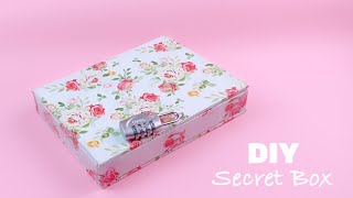 How to make secret box | DIY book box secret storage / Secret box making / DIY cardboard craft