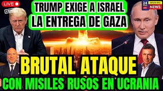 PÁNICO EN UCRANIA: BRUTAL ATAQUE DE RUSIA. TRUMP EXIGE A ISRAEL LA ENTREGA DE GAZA