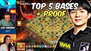 STARS TESTED BASES + PROOF TOP 5 TOURNAMENT TH17 BEST BASES WITH LINK TH17 WAR CWL BASES LINK COC!!