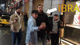 Zlatan Ibrahimovic assaltato dai fan mentre è con la compagna a milano!!