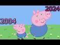 Peppa Pig family 2004 vs 2024 if aged more realistic