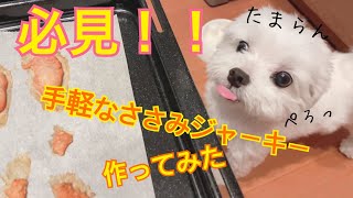 必見！お手軽な手作りささみジャーキー！ワンちゃんのために作ってみた！