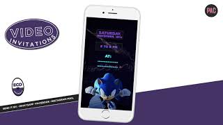 Sonic birthday invitation
