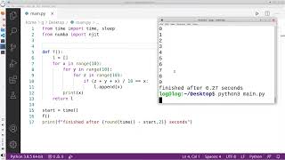 Make Python 100x Faster Using One Line Numba Tutorial