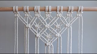 DIY Macrame Tutorial - Starting Your Work! Overlapping Square Knot Pattern