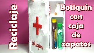 Botiquín con caja de zapatos