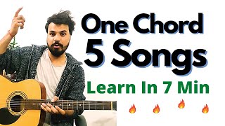 One Chord Five Songs Guitar Lesson | Bollywood Songs Guitar Lesson by S S Monty |