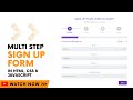 Create Multi-Step Signup Form Using HTML, CSS & JavaScript | Multi Step Form | JavaScript Projects