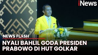 [FULL] Pidato Bahlil di HUT Golkar, Buka-bukaan Singgung Prabowo hingga 'Dapur' Partai