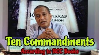 Ten Commandments Proves in RCC BOOKS ( Ptr. Cris Vacalares )