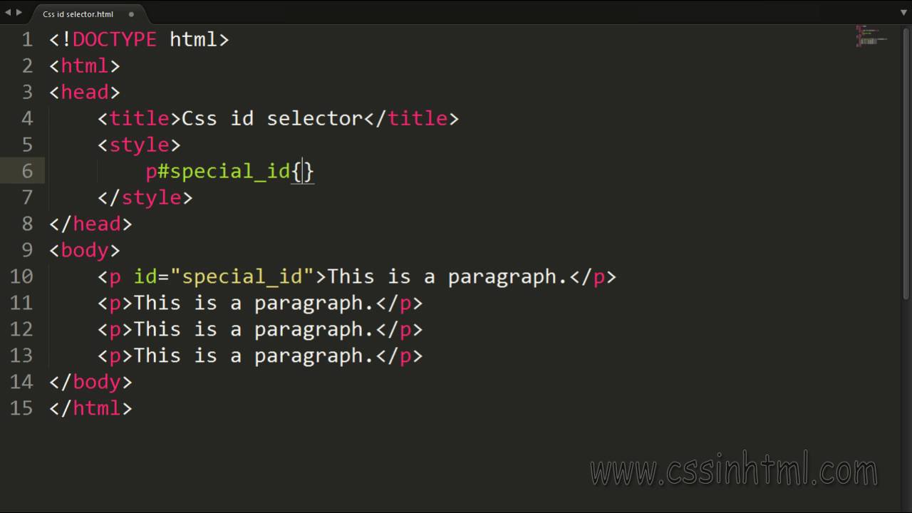 Page html id. Обращение к ID В CSS. Идентификатор CSS. Стили CSS. Селектор по ID CSS.