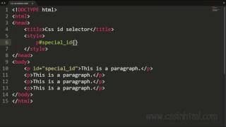Css id selector