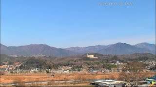 「3月11日」ライブカメラ　風越山、JR飯田線、天竜川