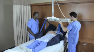 Transfer to Head of Bed - Repositioning Sling and Ceiling Lift