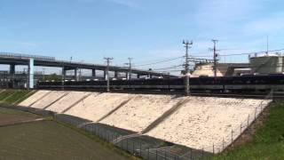 淀駅～八幡市駅　下り特急淀屋橋行きトーマスラッピング3000系通過