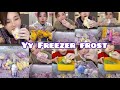 YY❤️💦 SQUEAKY MASSIVE CHUNKS 💫🤍FREEZER FROST EATING BITES ONLY ASMR 🧊❄️