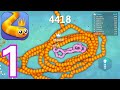 Snake.io-(Gameplay 1)-Primera Partida Y Soy El Primer Puesto