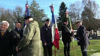 Hommage à Lambert J F Chef d'Escadron tombé à Marcoing le 20 Novembre 1943  cérémonie le 20 Décembre