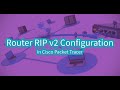 Router RIP v2 Configuration in Cisco Packet Tracer