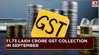 GST Collection For September At ₹1.73 Lakh Crore, Gross GST Collection Rise 6.5% YoY | ET Now