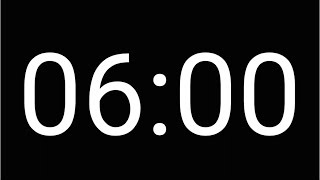 6 Minute Countdown Timer [ DARK MODE ]