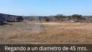 Riego con Cañon y Equipo de Bombeo Solar Sumergible