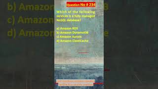 Question No. 234 | AWS Solutions Architect Associate Certification Practice Questions | #aws #shorts