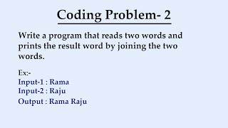 Join the Two String Python Coding Problem in Telugu – Your Ultimate Solution!