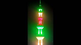 mazid minar color light fitting tiles painting minar Readymate minaret for mosque #islamic statusa