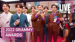 BTS Share Their DREAM Collaboration at Grammys 2022 | E! Red Carpet & Award Shows