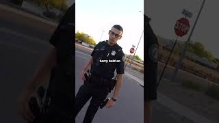 Cop grabs biker out of the road and finds his fake plate (part 1)