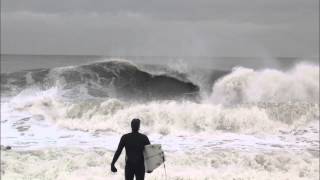 Sam Hammer getting shacked while surfing in Bayhead on the day before Thanksgiving!