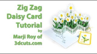 Zig Zag Daisy Card Tutorial