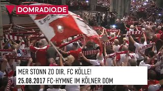 Fans singen FC-Hymne in Andacht im Kölner Dom