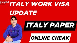 ITALY 🇮🇹 2025 PAPER online check ऐसै करें / ITALY 🇮🇹 IMMIGRATION NEW UPDATE / Avi Italian vlogs