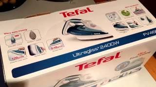 Tefal Ultragliss 80 FV4680 - steam iron - Ultragliss Diffusion sole plate unboxing and instructions