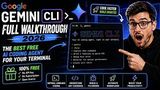 Google Gemini CLI Full Walkthrough 2026 | The Best Free AI Coding Agent for Your Terminal