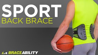 Spine Sport Back Brace | Active Men \u0026 Women’s Breathable Support for Exercise, Golf \u0026 Running