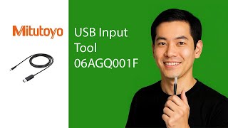 Mitutoyo USB Input Tool Direct – Flat, Straight Type | Part No: 06AGQ001F