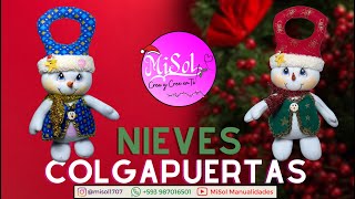 Nieves colgapuertas 🎄🌻