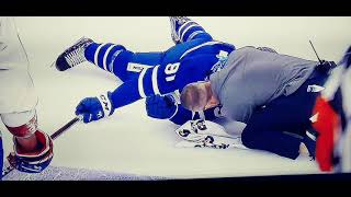 Jonh Tavares Several injury Games 1 Maples Toronto vs Montreal Canadien 2o21 play off stanley cup