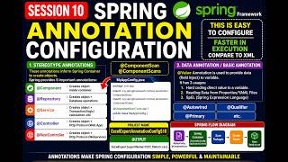 10.Spring Annotation Configuration in Java | @Component @Value | Spring Framework Session 10