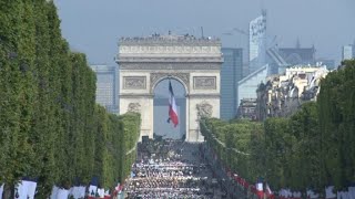 Images before the beginning of Bastille Day military parade | AFP