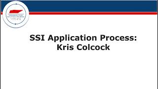 SSI Application Process: Kris Colcock