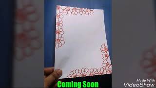 2 Paper Border Design | Border Design Ideas | DIY Crafts | Beautiful Ideas | New Ideas |Border Ideas